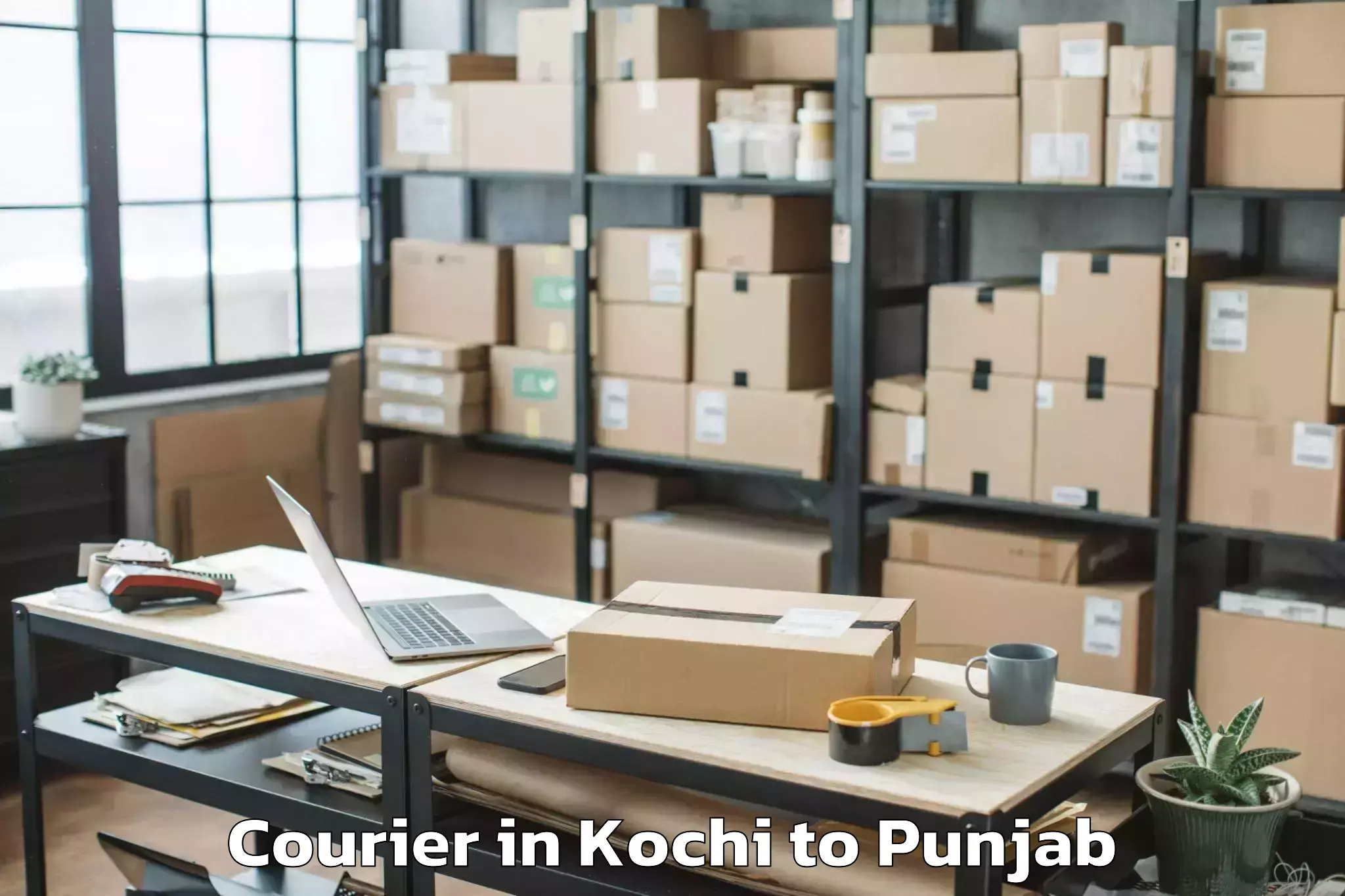 Book Kochi to Ram Das Courier Online